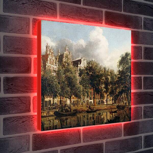 Лайтбокс световая панель - Херенграхт в Амстердаме. Ян Ван дер Хейден