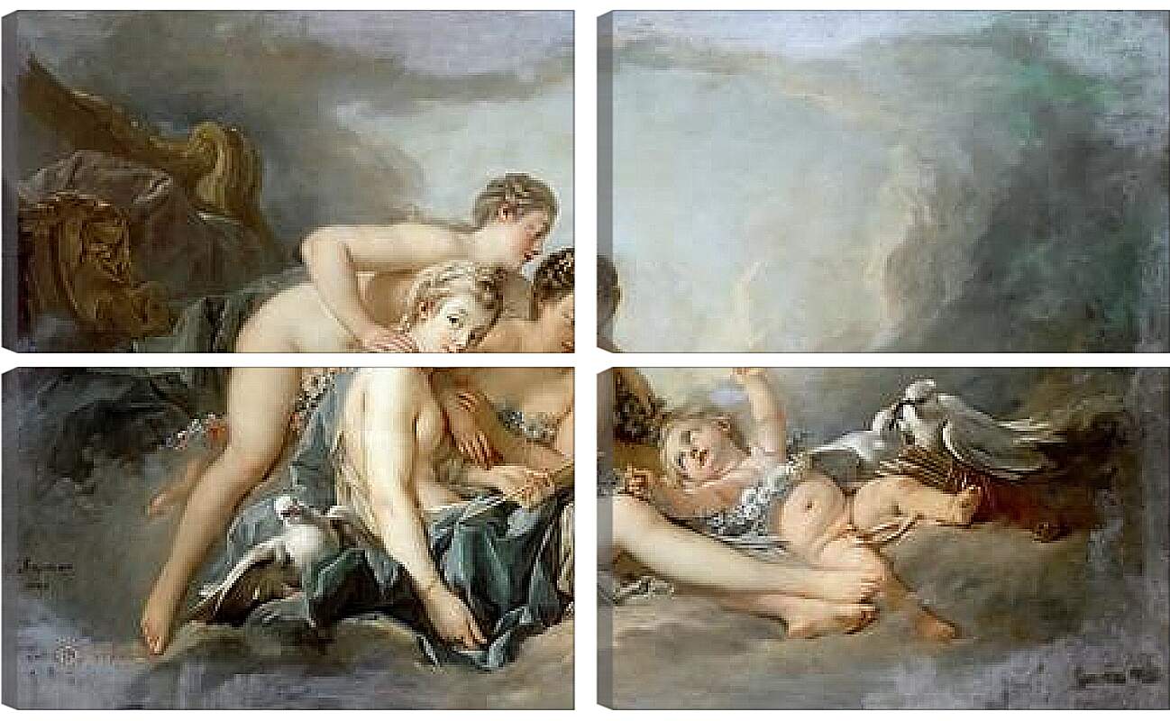 Модульная картина - Венера обезоруживает Купидона. Франсуа Буше