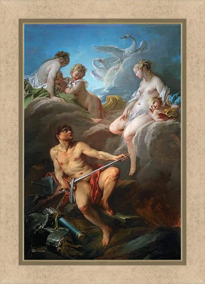 Картина в раме - Венера и Вулкан. Франсуа Буше