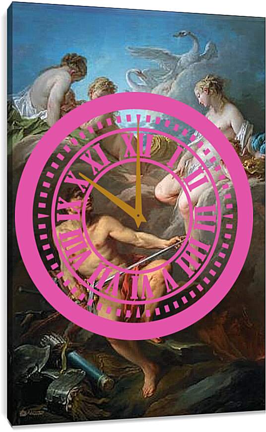 Часы картина - Венера и Вулкан. Франсуа Буше