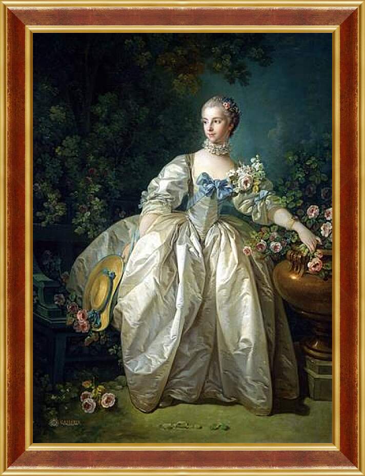 Картина в раме - Madame Bergeret. Франсуа Буше