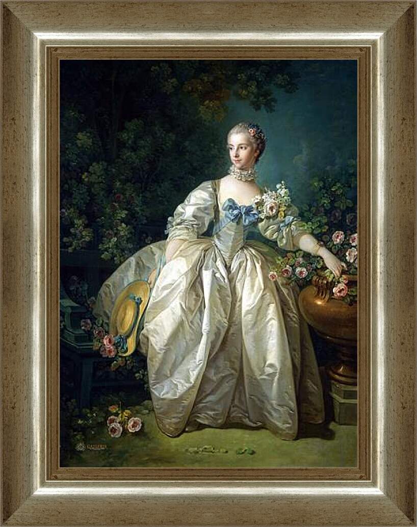 Картина в раме - Madame Bergeret. Франсуа Буше