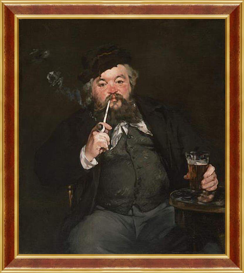 Картина в раме - Кружка пива. Эдуард Мане