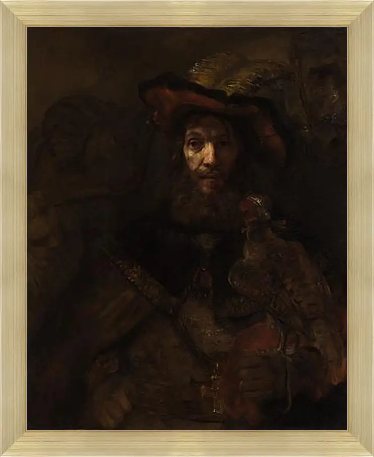 Картина в раме - Portrait of Aechje Claesdr. Рембрандт