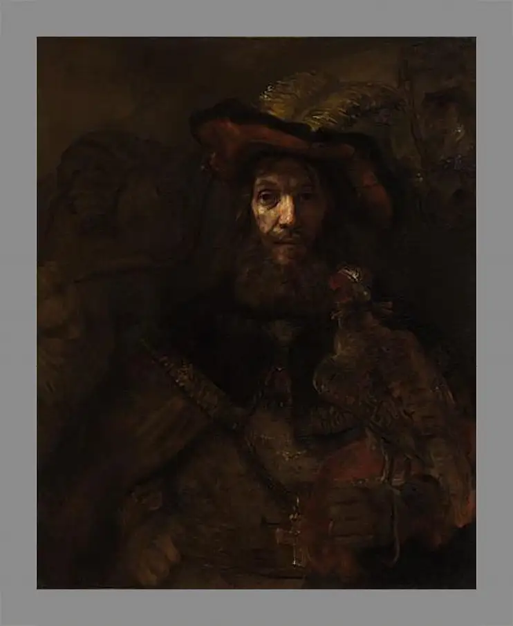 Картина в раме - Portrait of Aechje Claesdr. Рембрандт