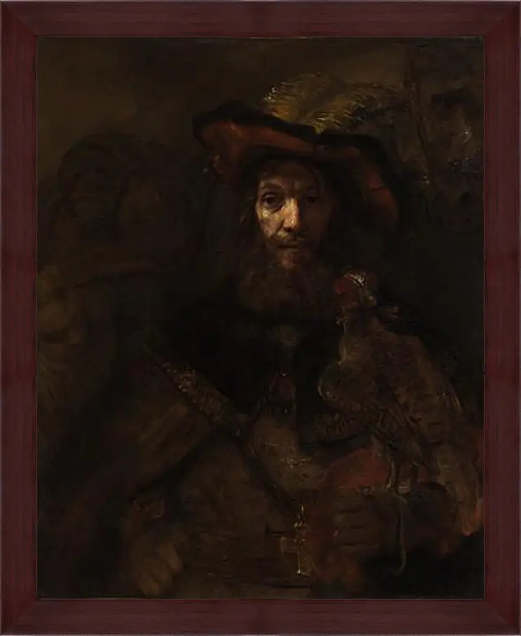 Картина в раме - Portrait of Aechje Claesdr. Рембрандт