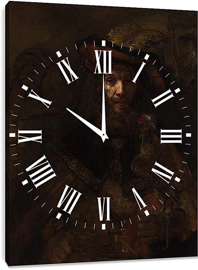 Часы картина - Portrait_of_Aechje_Claesdr. Рембрандт