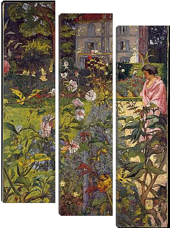 Модульная картина - Garden at Vaucresson. Эдуар Вюйар