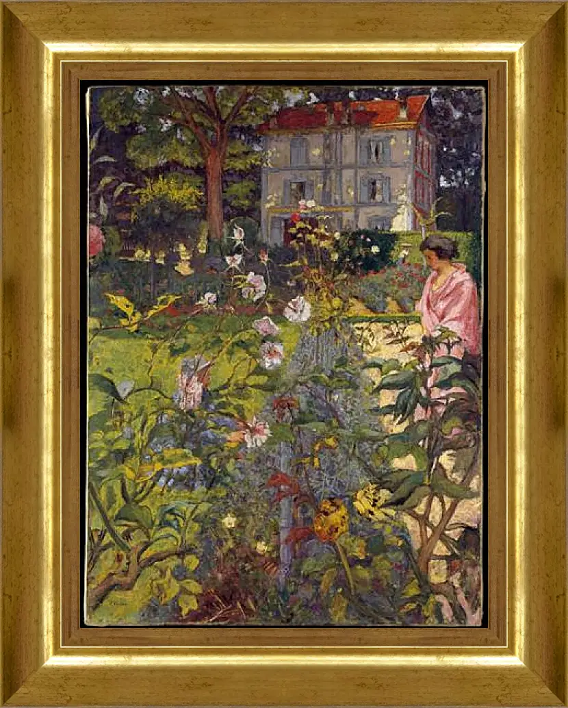 Картина в раме - Garden at Vaucresson. Эдуар Вюйар