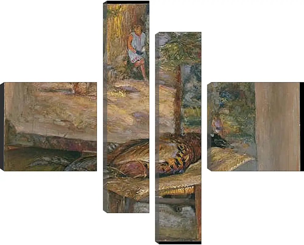 Модульная картина - Interior with Paintings and a Pheasant. Эдуар Вюйар