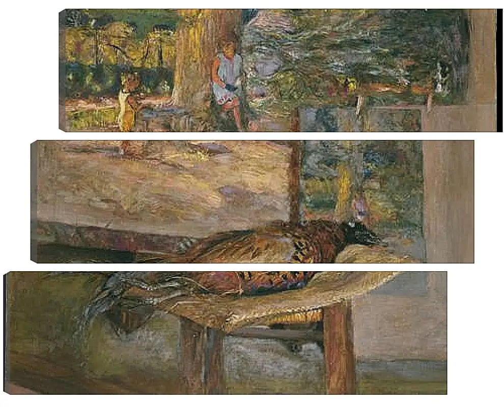 Модульная картина - Interior with Paintings and a Pheasant. Эдуар Вюйар