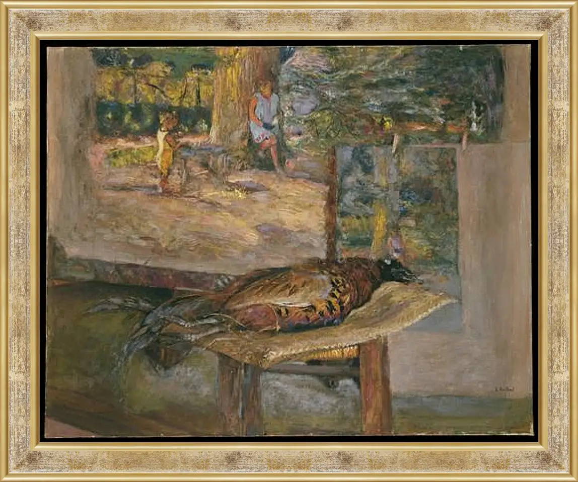 Картина в раме - Interior with Paintings and a Pheasant. Эдуар Вюйар