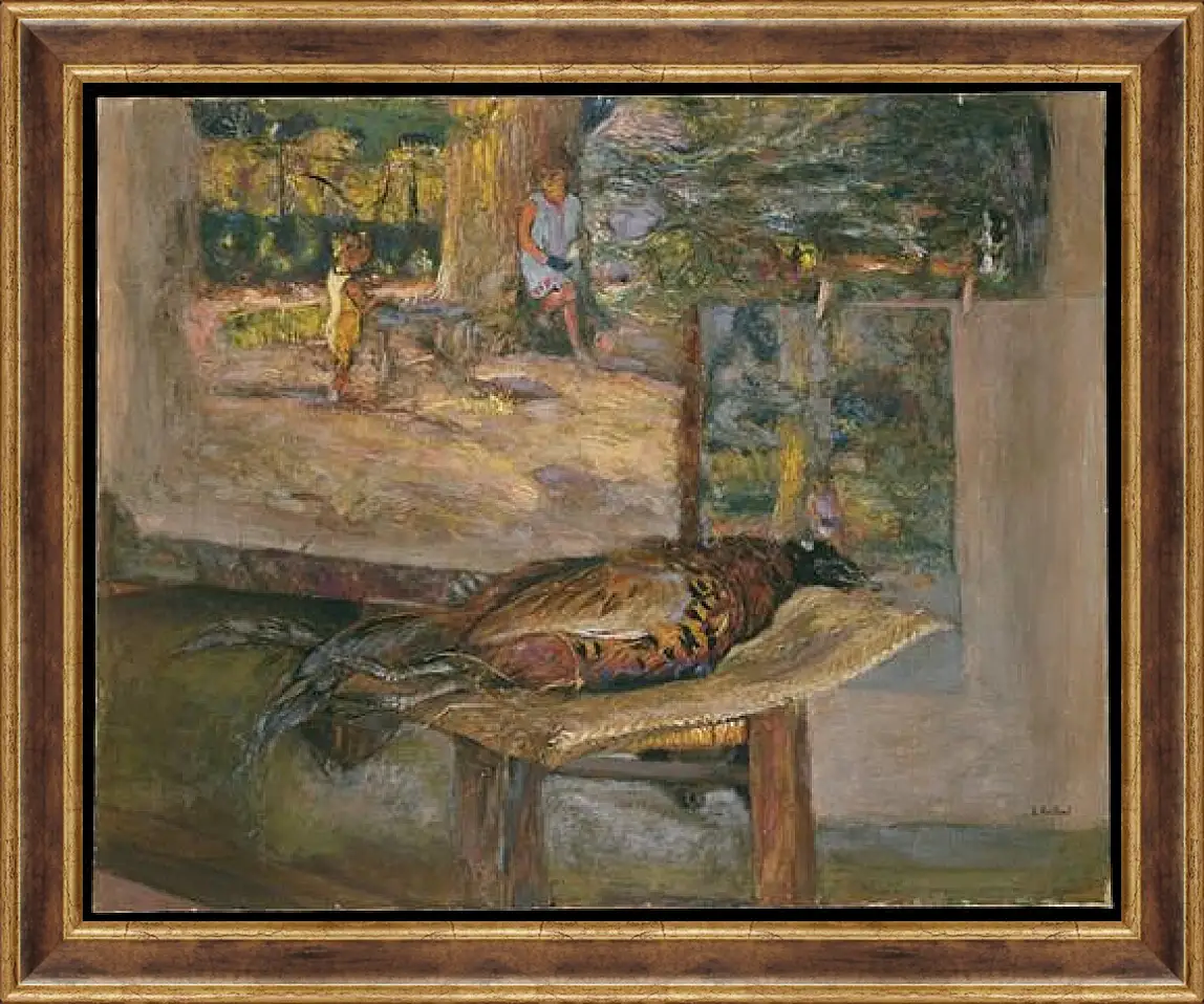 Картина в раме - Interior with Paintings and a Pheasant. Эдуар Вюйар