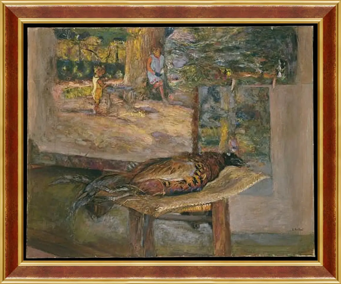 Картина в раме - Interior with Paintings and a Pheasant. Эдуар Вюйар