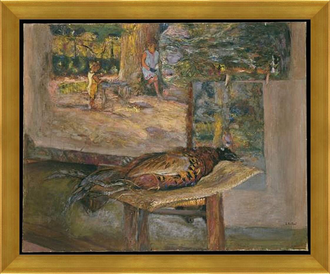 Картина в раме - Interior with Paintings and a Pheasant. Эдуар Вюйар