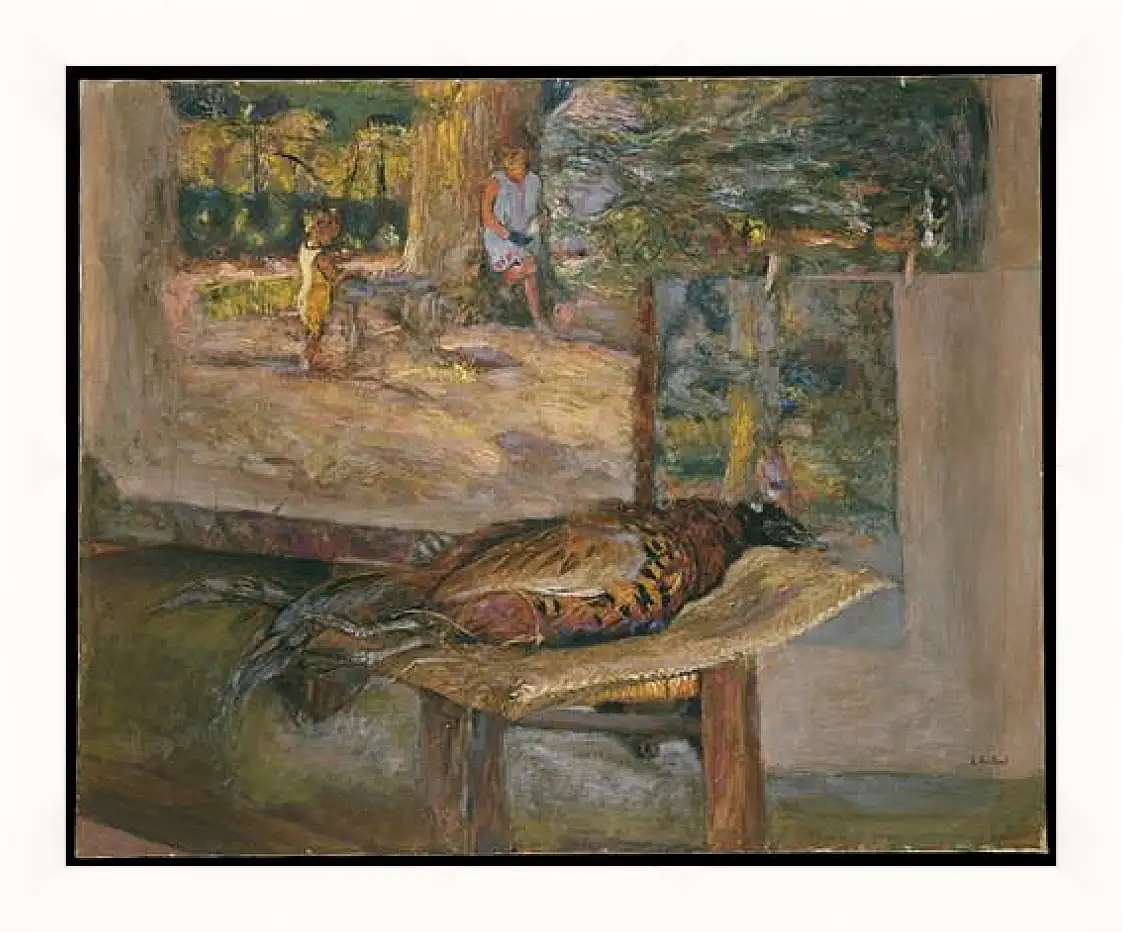 Картина в раме - Interior with Paintings and a Pheasant. Эдуар Вюйар