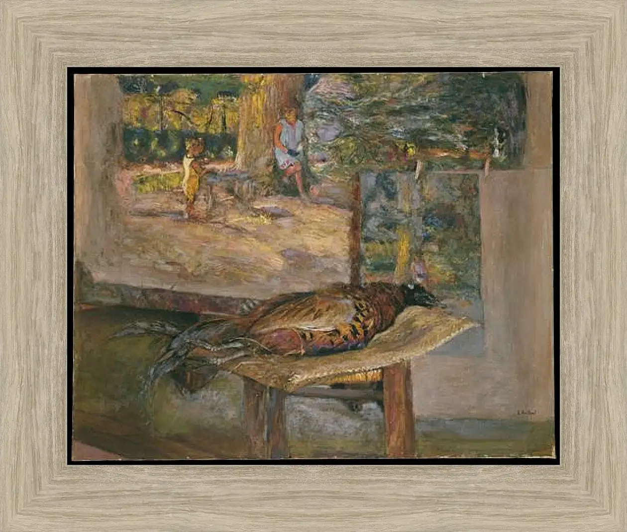 Картина в раме - Interior with Paintings and a Pheasant. Эдуар Вюйар