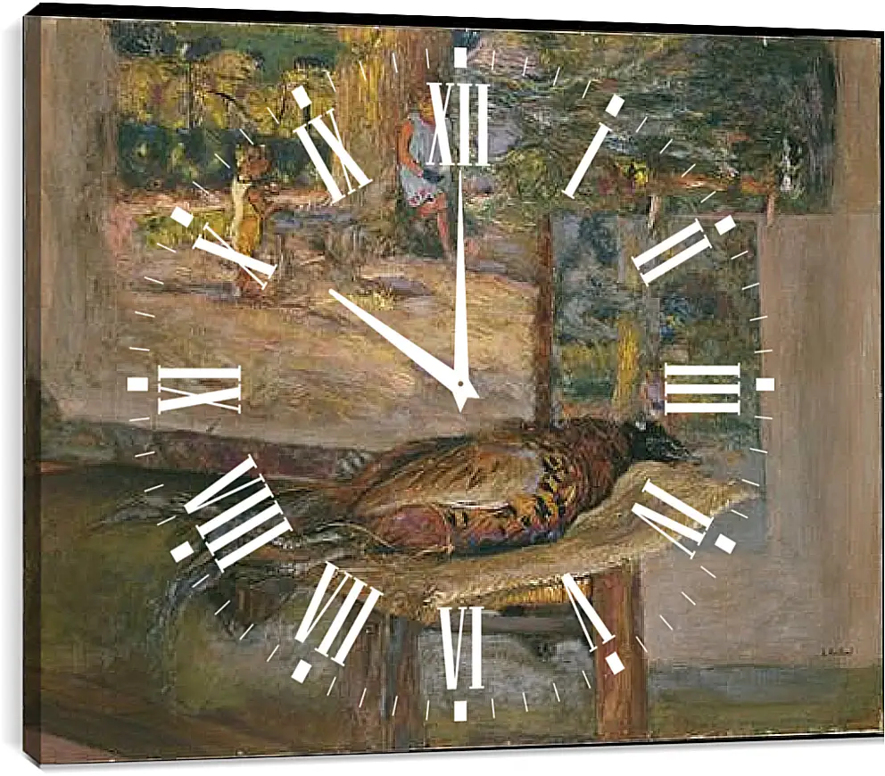 Часы картина - Interior with Paintings and a Pheasant. Эдуар Вюйар