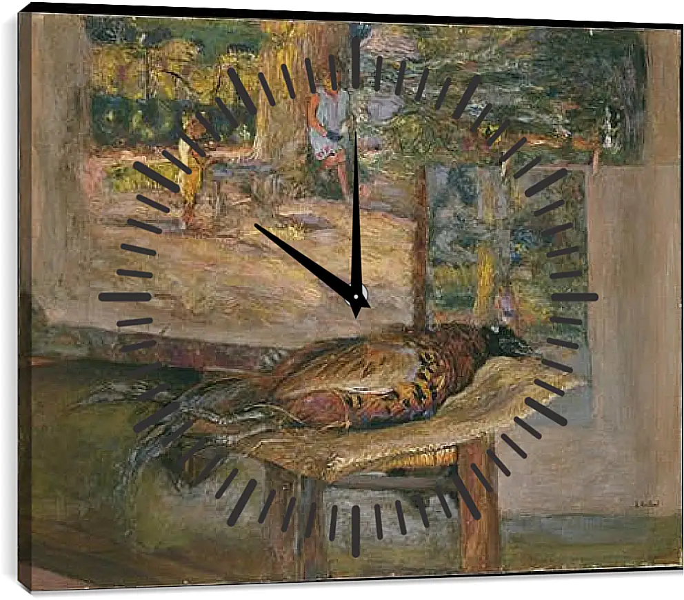 Часы картина - Interior with Paintings and a Pheasant. Эдуар Вюйар