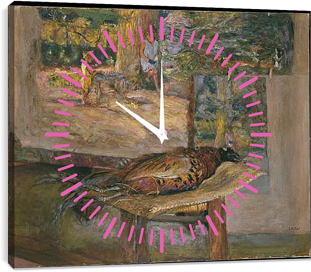 Часы картина - Interior with Paintings and a Pheasant. Эдуар Вюйар