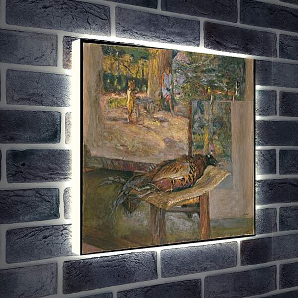 Лайтбокс световая панель - Interior with Paintings and a Pheasant. Эдуар Вюйар