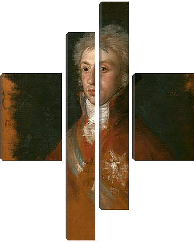 Модульная картина - Portrait of Luis de Etruria. Франсиско Гойя