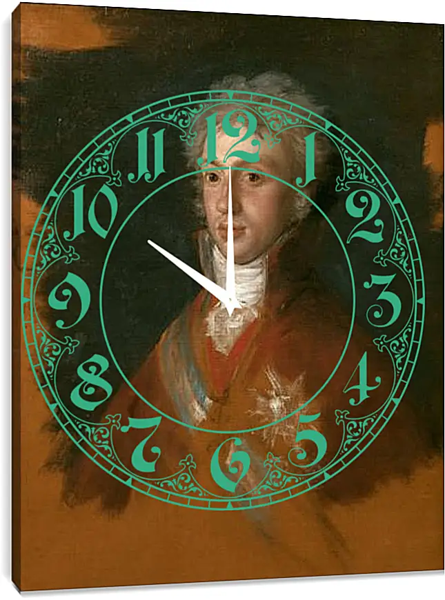 Часы картина - Portrait of Luis de Etruria. Франсиско Гойя