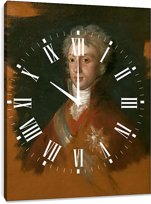 Часы картина - Portrait of Luis de Etruria. Франсиско Гойя