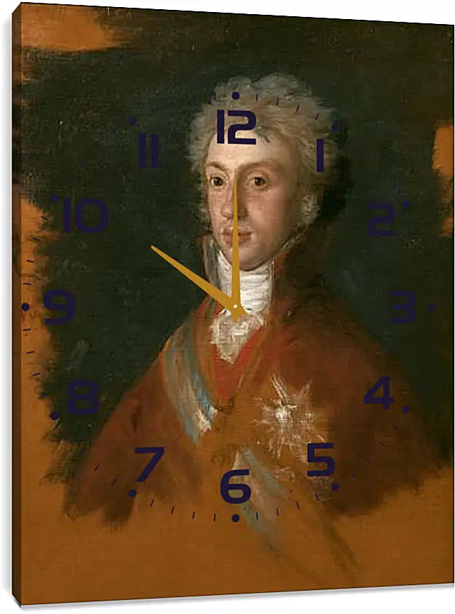 Часы картина - Portrait of Luis de Etruria. Франсиско Гойя