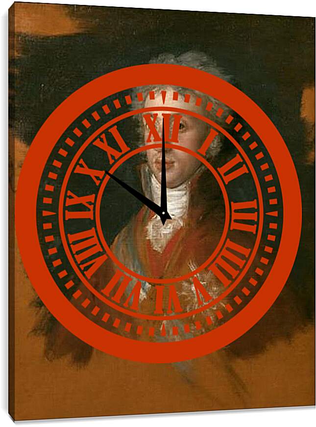 Часы картина - Portrait of Luis de Etruria. Франсиско Гойя