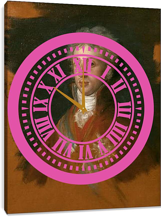 Часы картина - Portrait of Luis de Etruria. Франсиско Гойя