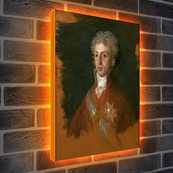 Лайтбокс световая панель - Portrait of Luis de Etruria. Франсиско Гойя