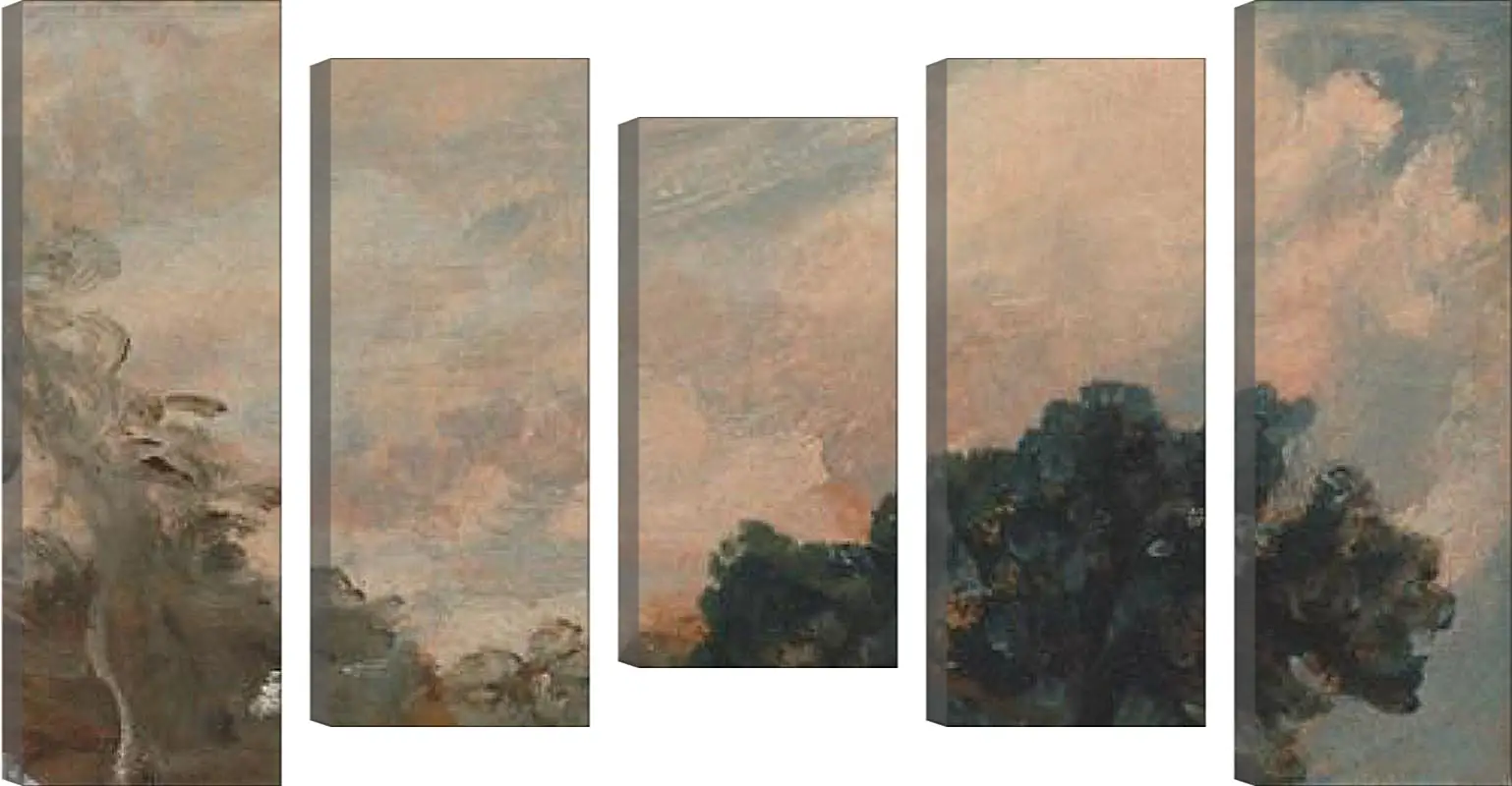 Модульная картина - Cloud Study with Trees. Джон Констебл