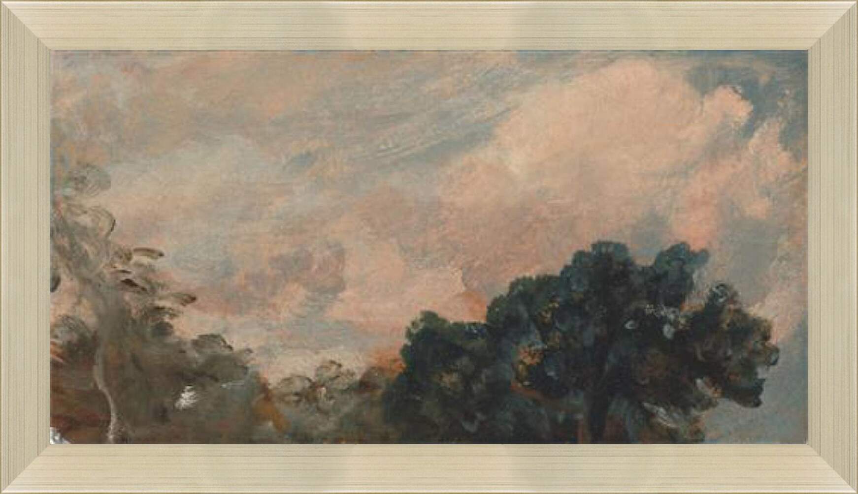 Картина в раме - Cloud Study with Trees. Джон Констебл