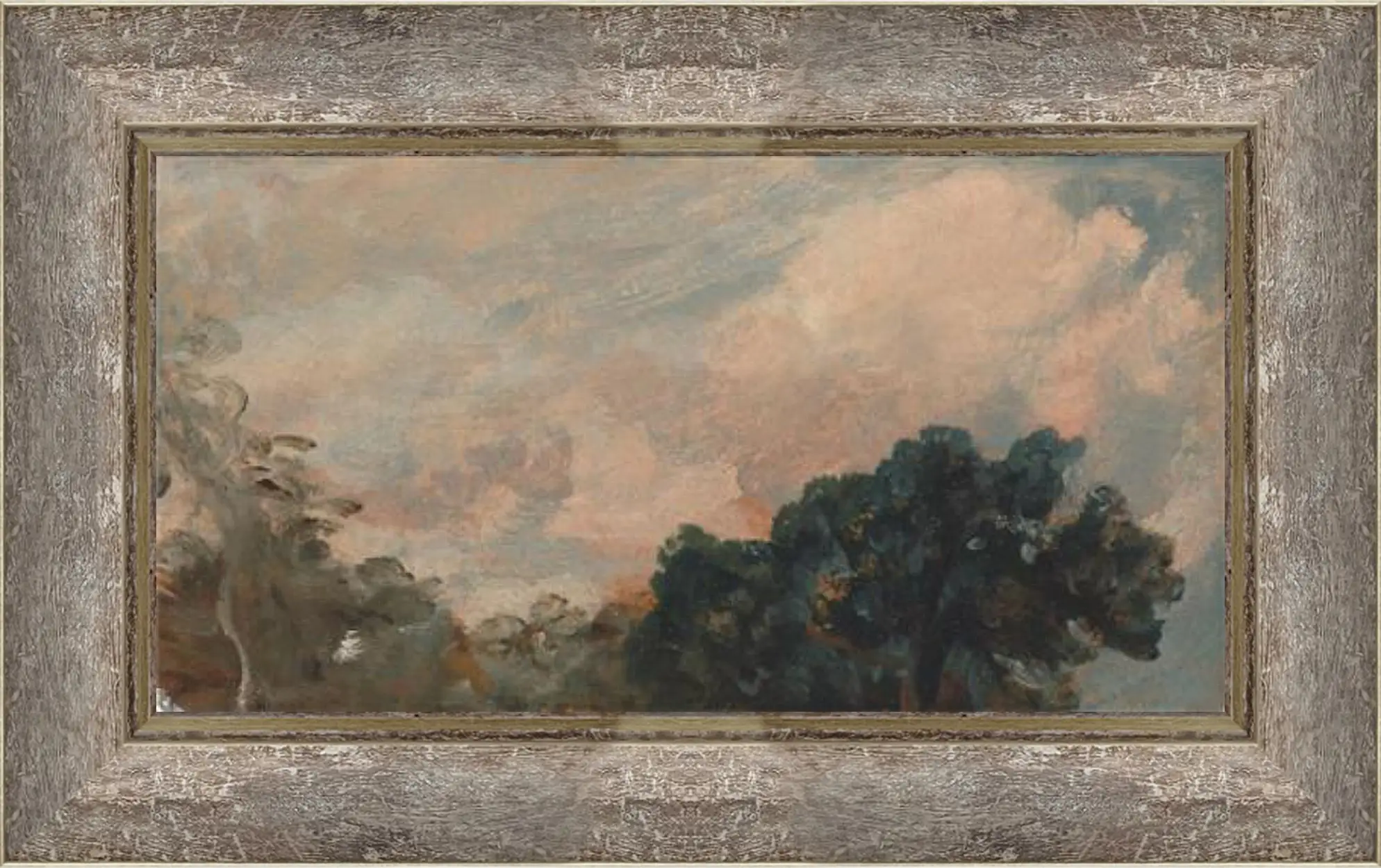 Картина в раме - Cloud Study with Trees. Джон Констебл