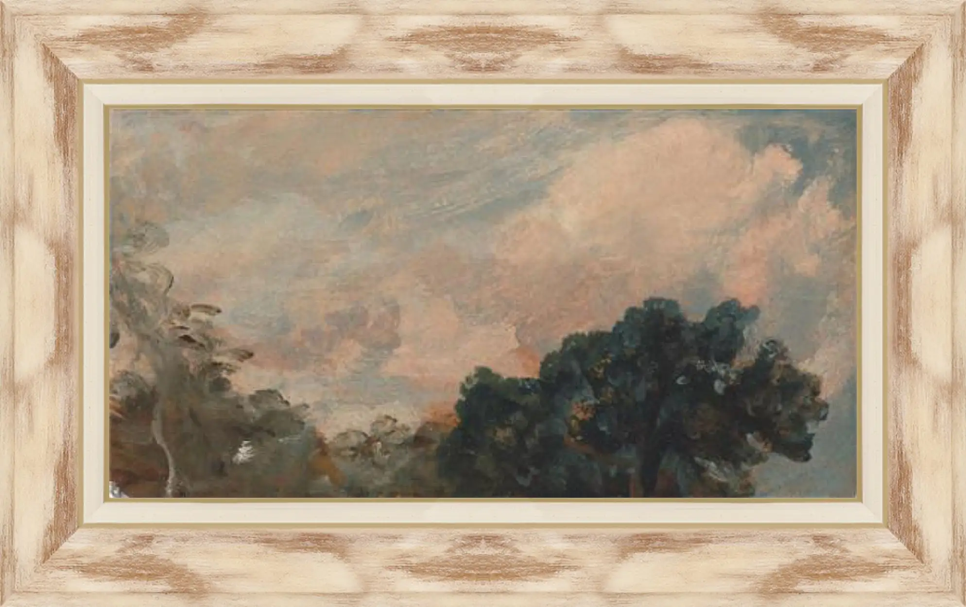 Картина в раме - Cloud Study with Trees. Джон Констебл