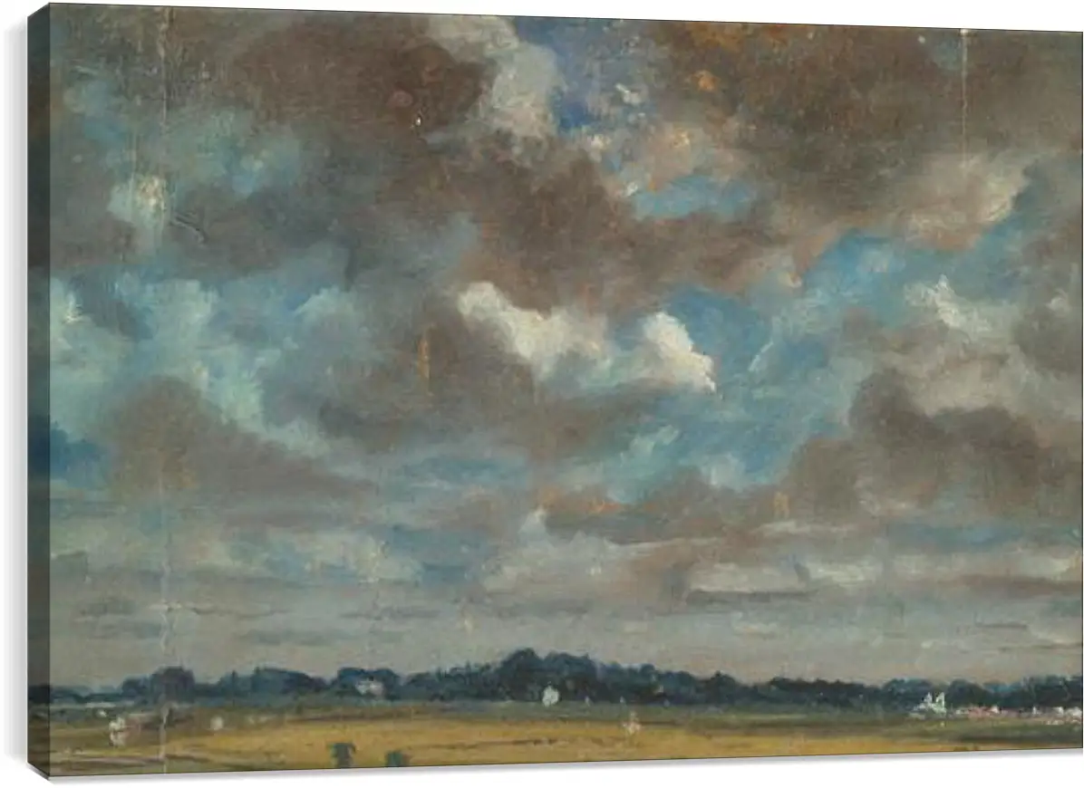 Постер и плакат - Extensive Landscape with GreyClouds. Джон Констебл