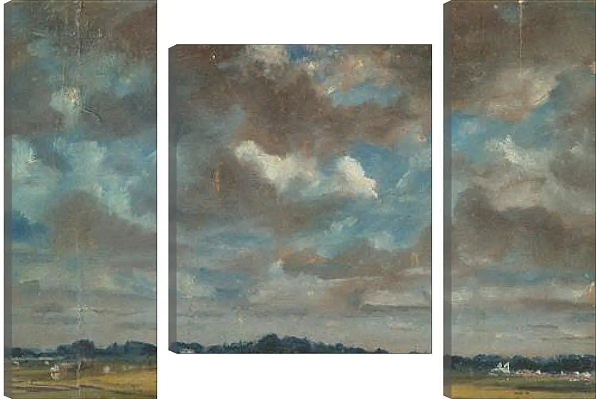 Модульная картина - Extensive Landscape with GreyClouds. Джон Констебл