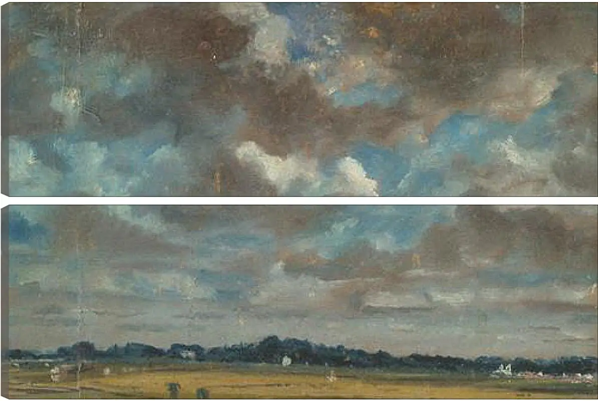 Модульная картина - Extensive Landscape with GreyClouds. Джон Констебл