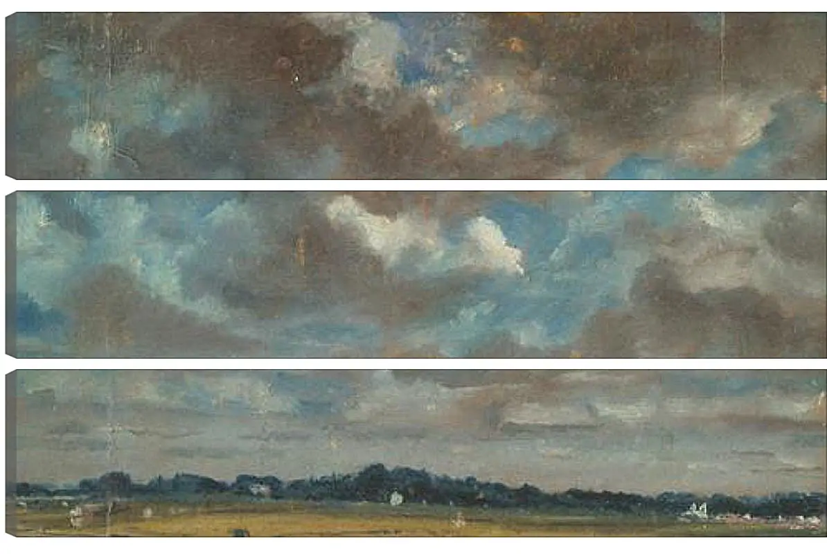 Модульная картина - Extensive Landscape with GreyClouds. Джон Констебл