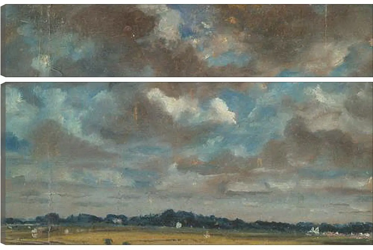 Модульная картина - Extensive Landscape with GreyClouds. Джон Констебл