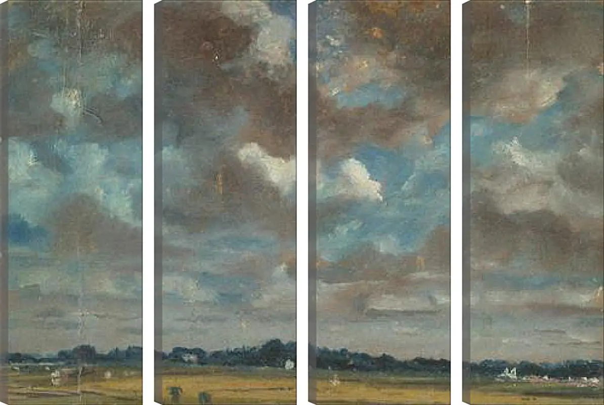 Модульная картина - Extensive Landscape with GreyClouds. Джон Констебл