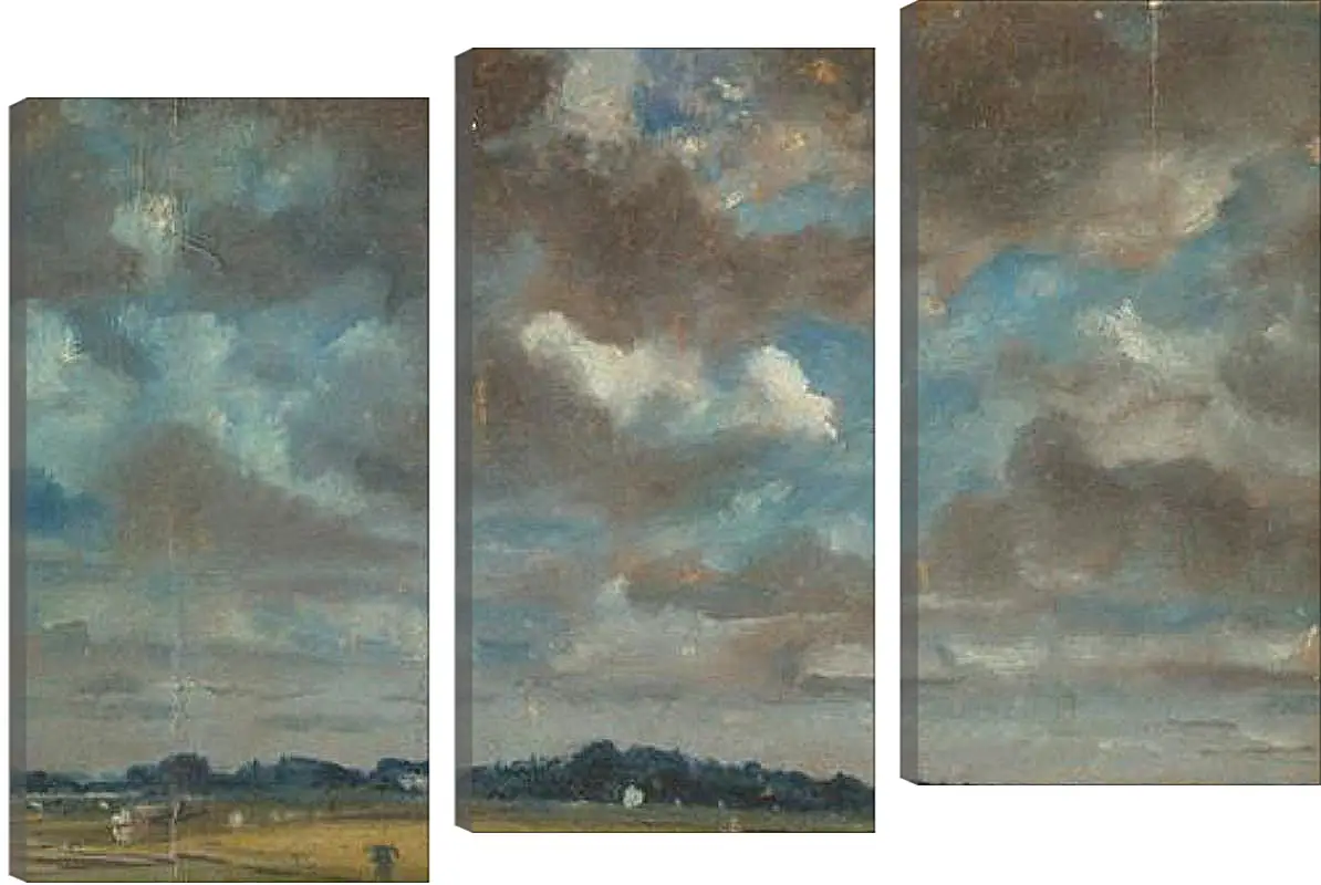 Модульная картина - Extensive Landscape with GreyClouds. Джон Констебл