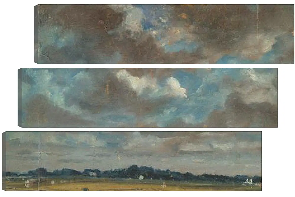 Модульная картина - Extensive Landscape with GreyClouds. Джон Констебл