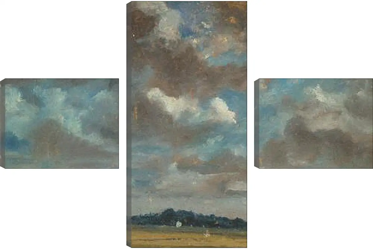 Модульная картина - Extensive Landscape with GreyClouds. Джон Констебл