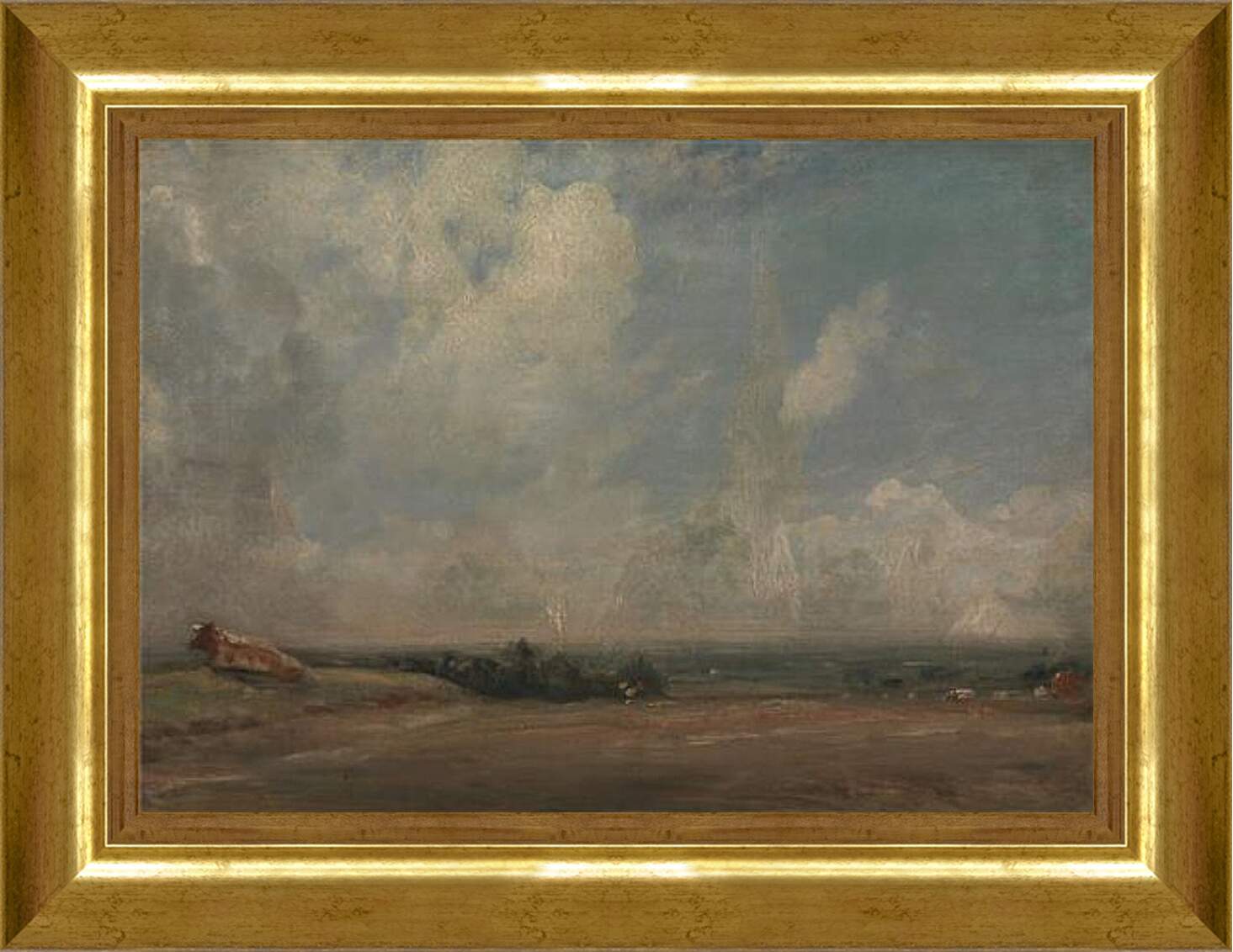 Картина в раме - A View from Hampstead Heath. Джон Констебл