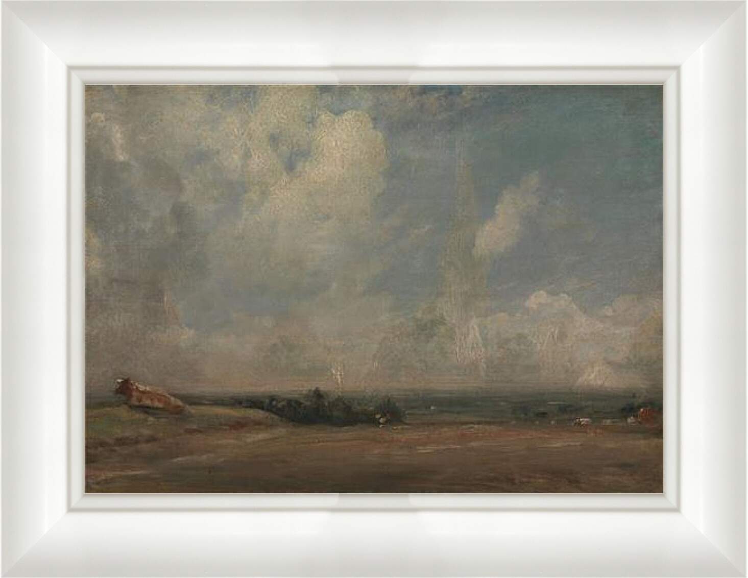 Картина в раме - A View from Hampstead Heath. Джон Констебл