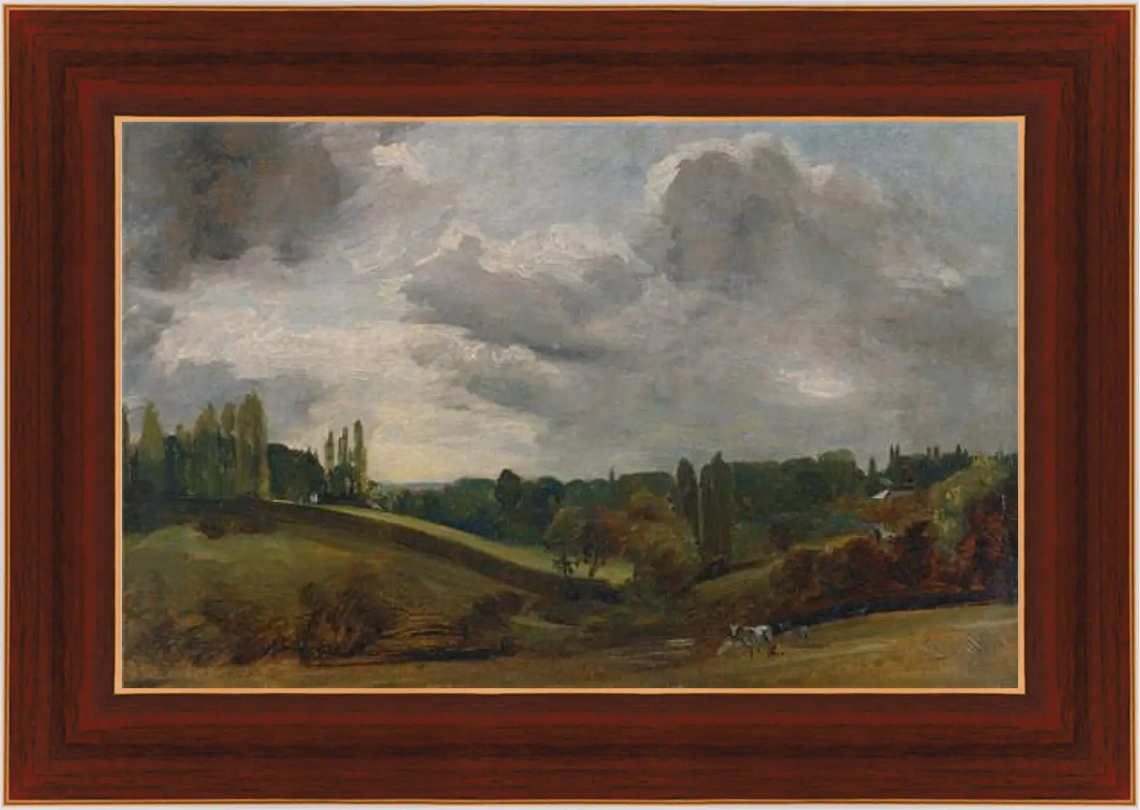 Картина в раме - East Bergholt. Джон Констебл