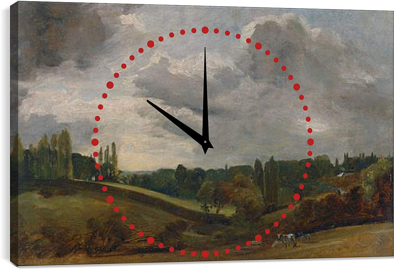 Часы картина - East Bergholt. Джон Констебл