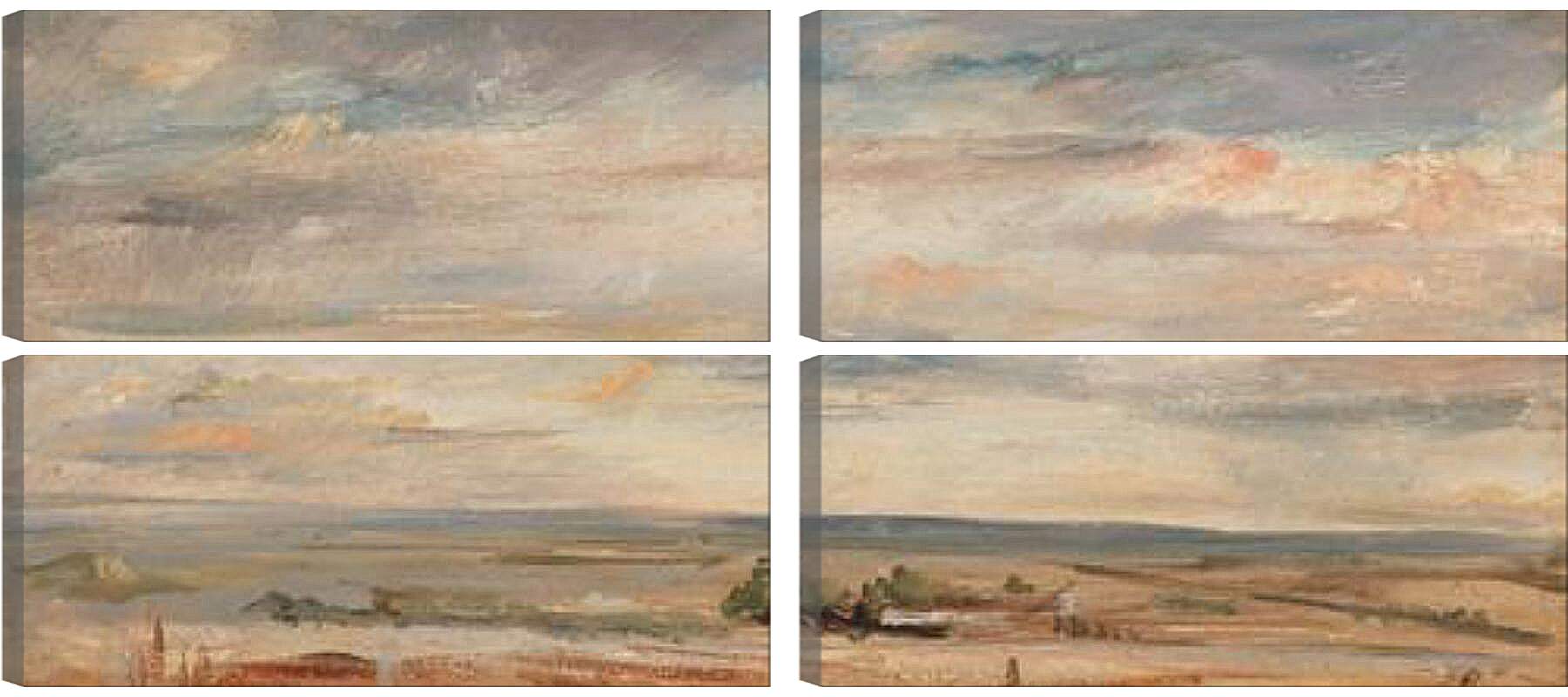Модульная картина - Cloud Study, Early Morning, Looking East from Hampstead. Джон Констебл